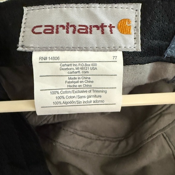 Carhartt Women’s hat/cap.  Military style.  Gray, aqua, cream pattern. - Picture 5 of 8